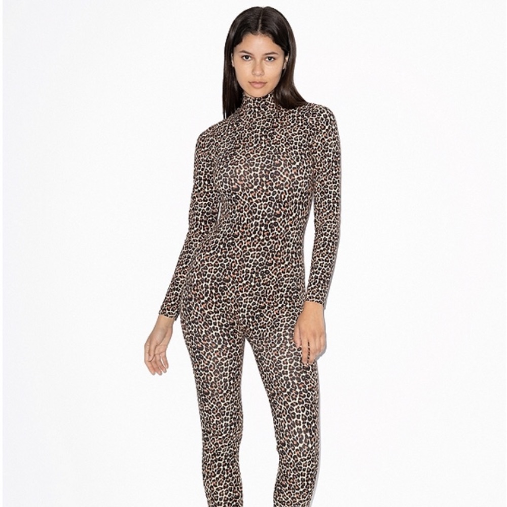 XS Leopard Catsuit American Apparel